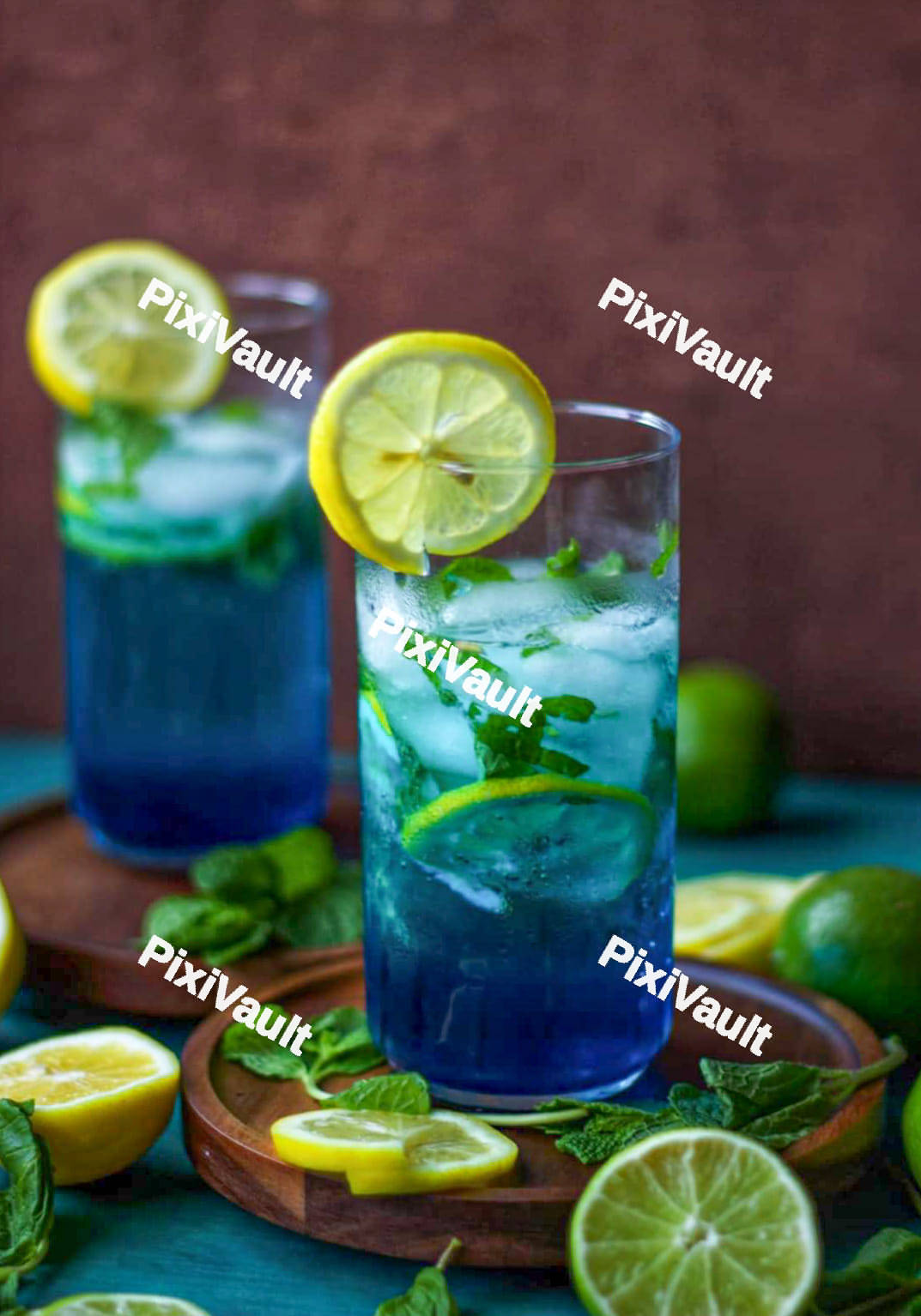 Exotic cocktail with lime